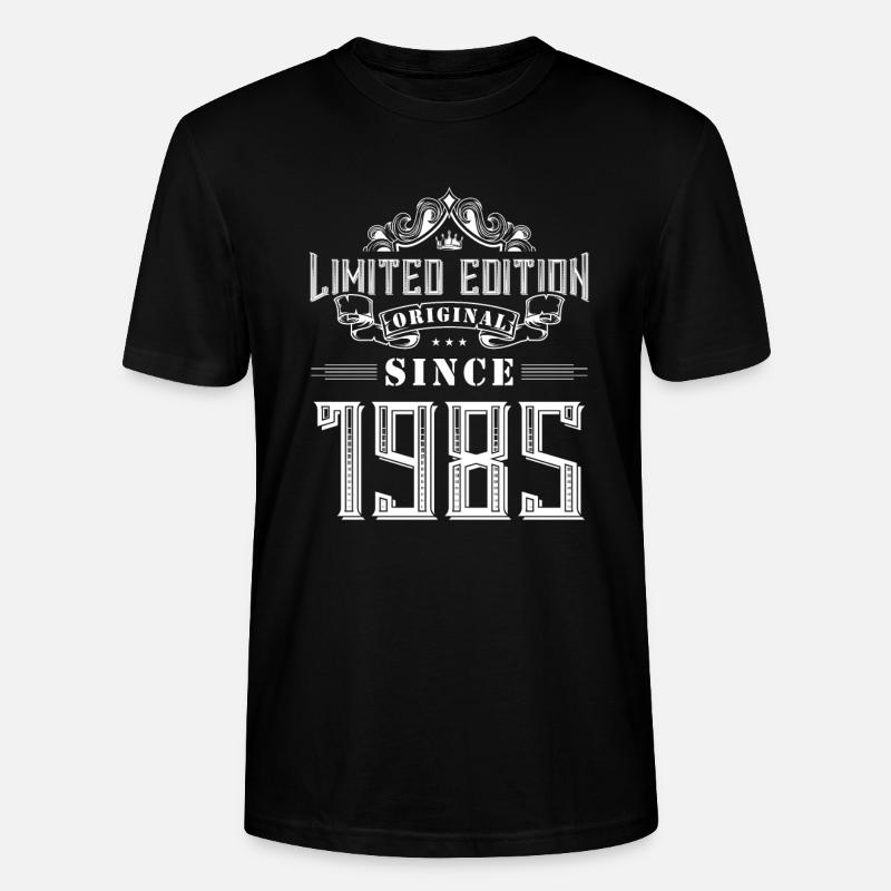 Édition limitée 1985 - T-shirt bio CRAFTER Stanley Stella Unisexe - noir