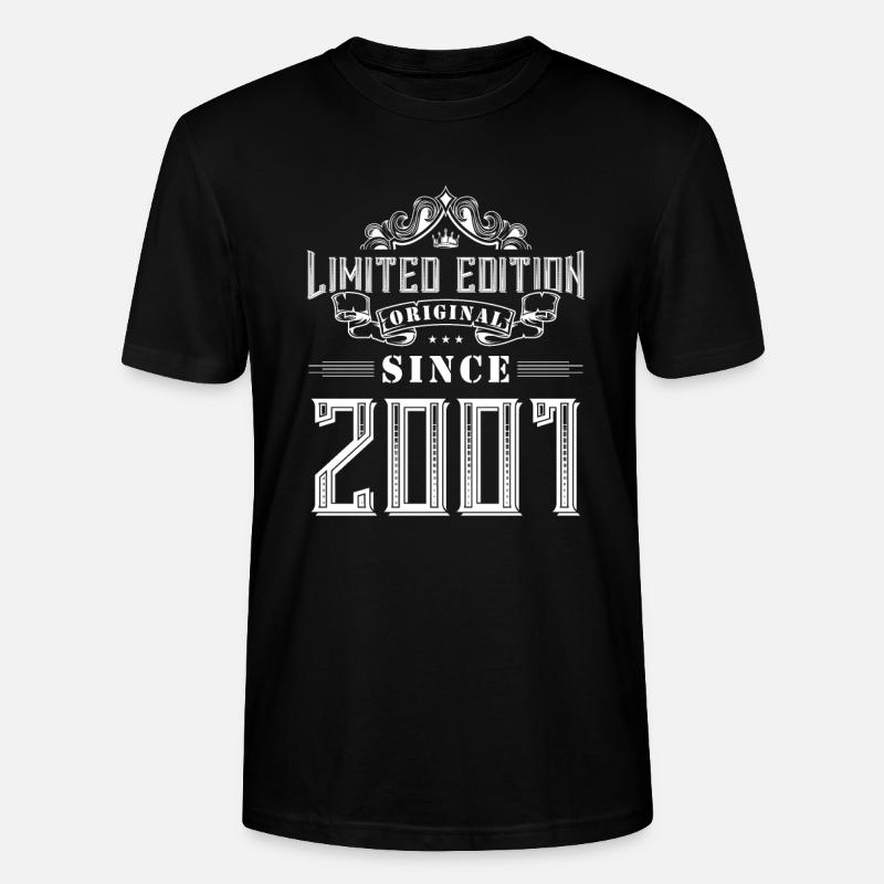 Édition limitée 2001 - T-shirt bio CRAFTER Stanley Stella Unisexe - noir