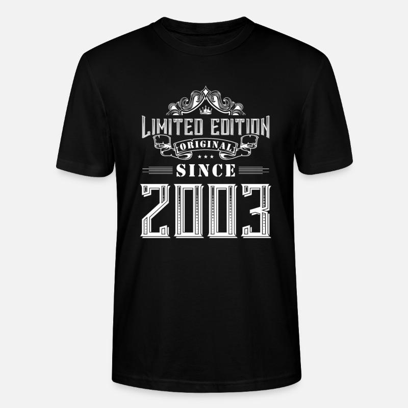 Édition limitée 2003 - T-shirt bio CRAFTER Stanley Stella Unisexe - noir