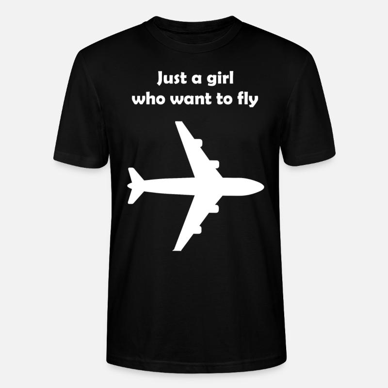 Die Flugreise - Stanley/Stella Unisex Bio-T-Shirt CRAFTER - Schwarz