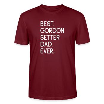Gordon Setter - T-shirt bio CRAFTER Stanley Stella Unisexe - bordeaux - Devant - Alina (178cm) & Michal (187cm)