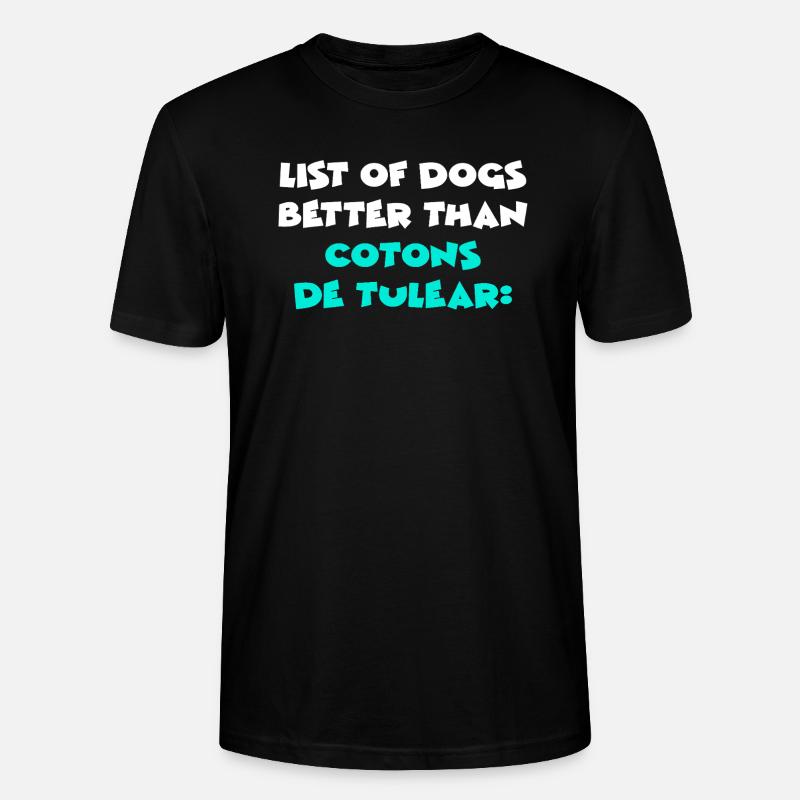 Coton de Tulear - Stanley/Stella CRAFTER Unisex Organic T-Shirt - black