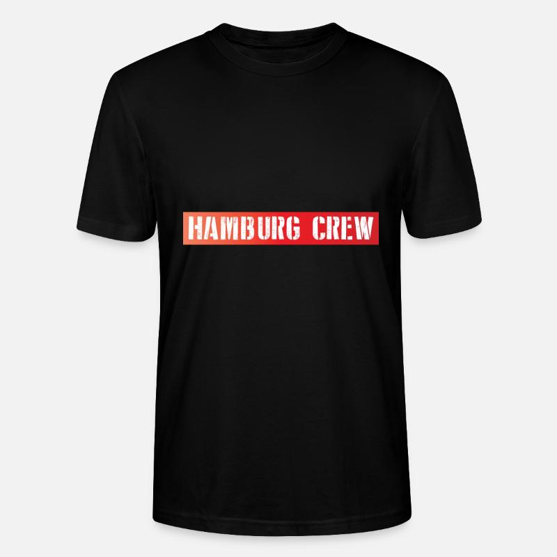 Équipage Hambourg - T-shirt bio CRAFTER Stanley Stella Unisexe - noir