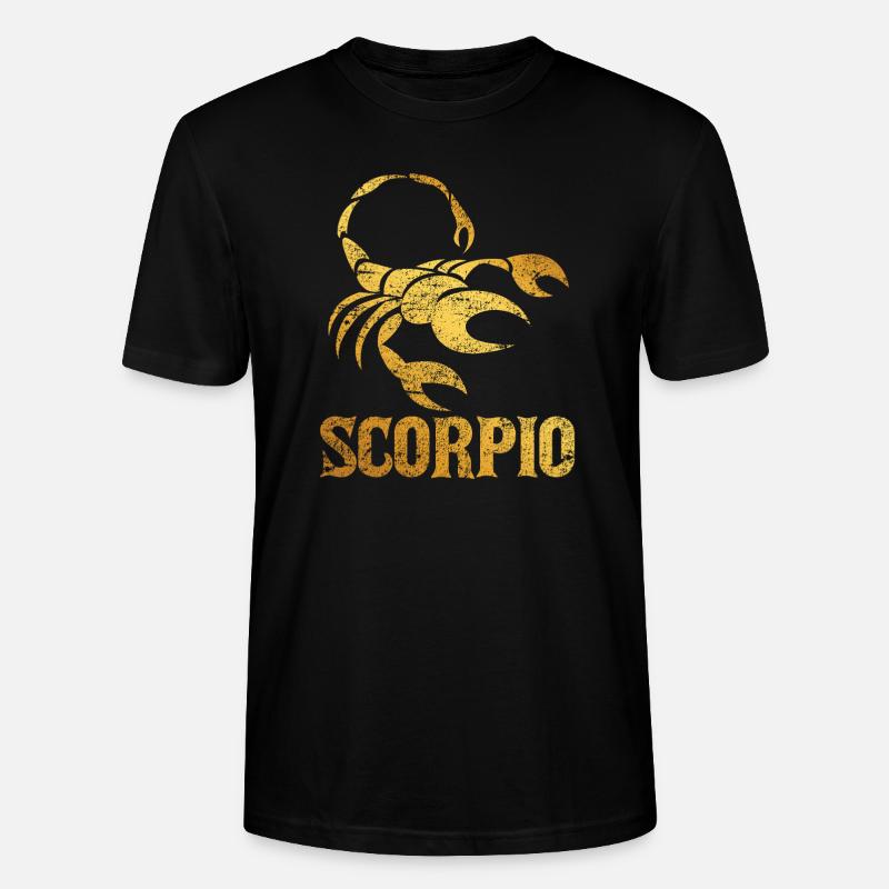Sternzeichen Skorpion - Stanley/Stella Unisex Bio-T-Shirt CRAFTER - Schwarz