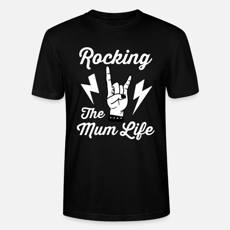 Das Mutterleben rocken - Stanley/Stella Unisex Bio-T-Shirt CRAFTER - Schwarz