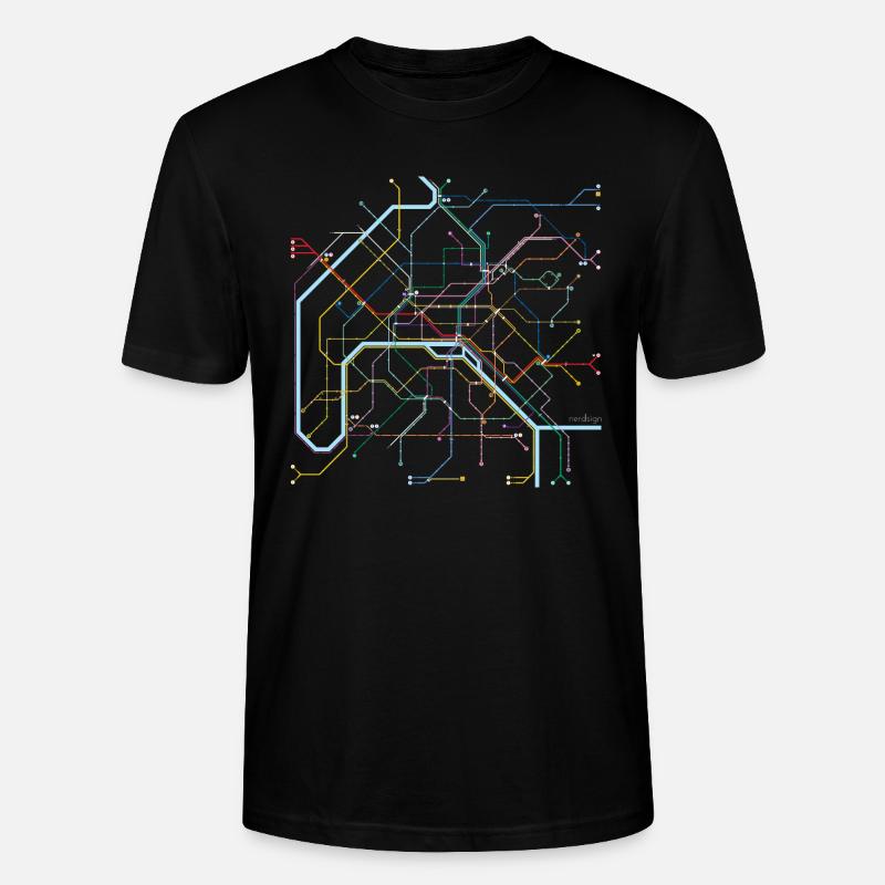 meter - Stanley/Stella CRAFTER Unisex Organic T-Shirt - black