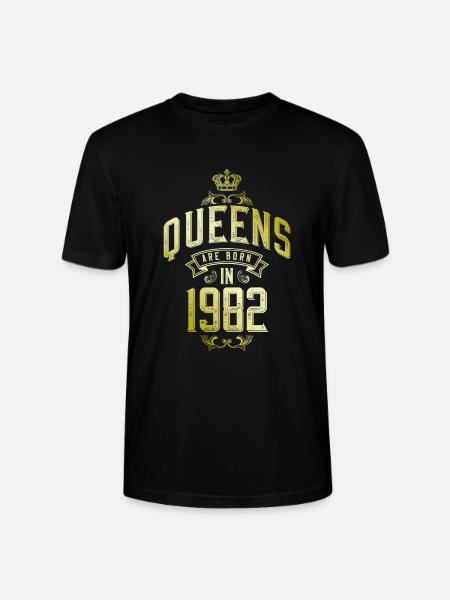 Queens born in 1982 - Stanley/Stella CRAFTER Unisex Organic T-Shirt - black