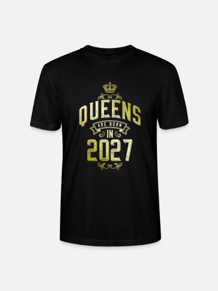 Queens born in 2027 - Stanley/Stella CRAFTER Unisex Organic T-Shirt - black