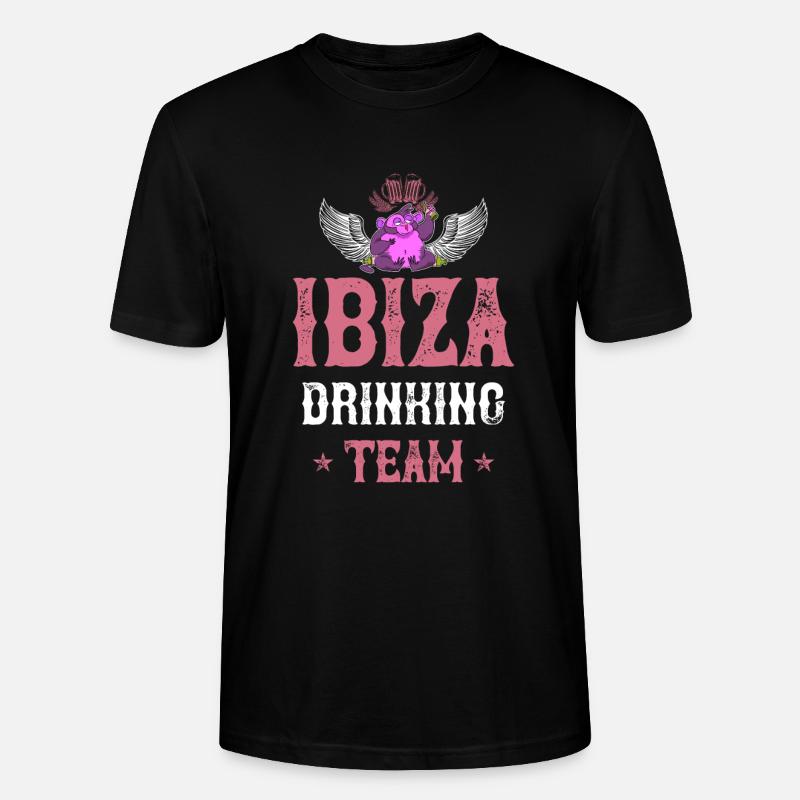Équipe de boisson d’Ibiza - T-shirt bio CRAFTER Stanley Stella Unisexe - noir