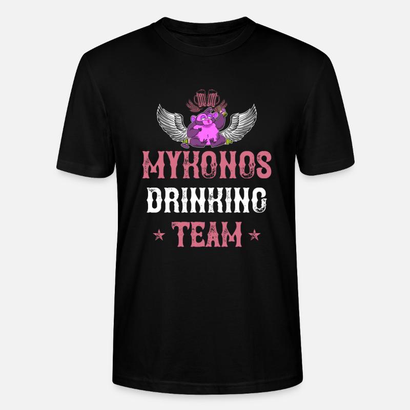 Équipe de mykonos drinking - T-shirt bio CRAFTER Stanley Stella Unisexe - noir