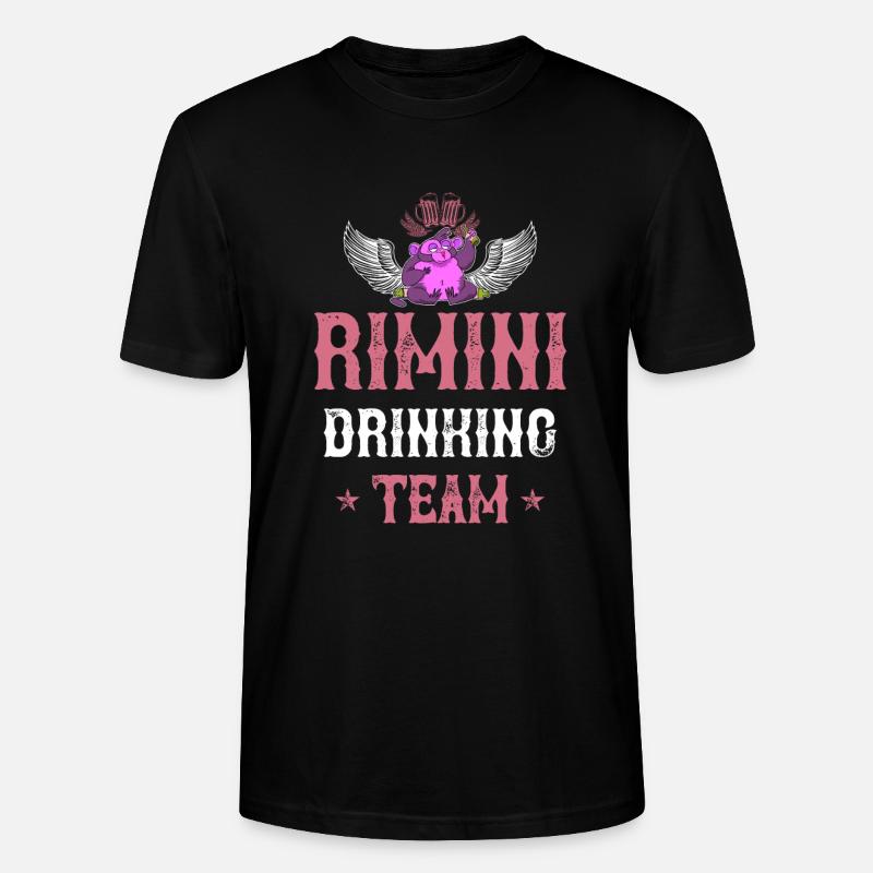 Rimini Drinking Team - Stanley/Stella Unisex Bio-T-Shirt CRAFTER - Schwarz