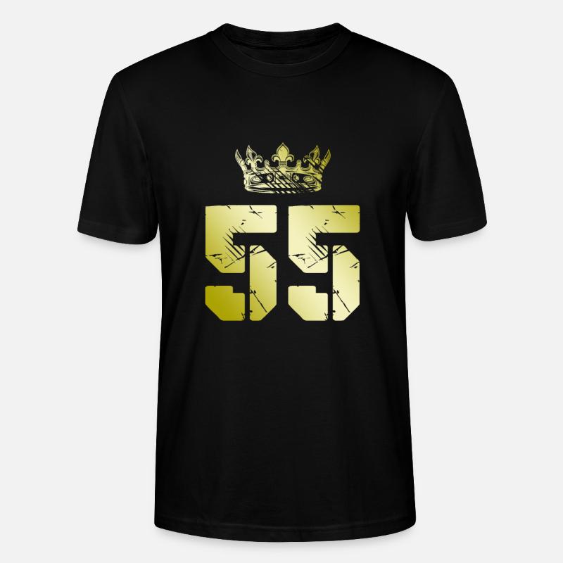 55 Couronne numérique - T-shirt bio CRAFTER Stanley Stella Unisexe - noir