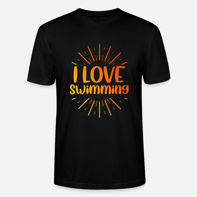 J’adore nager - T-shirt bio CRAFTER Stanley Stella Unisexe - noir