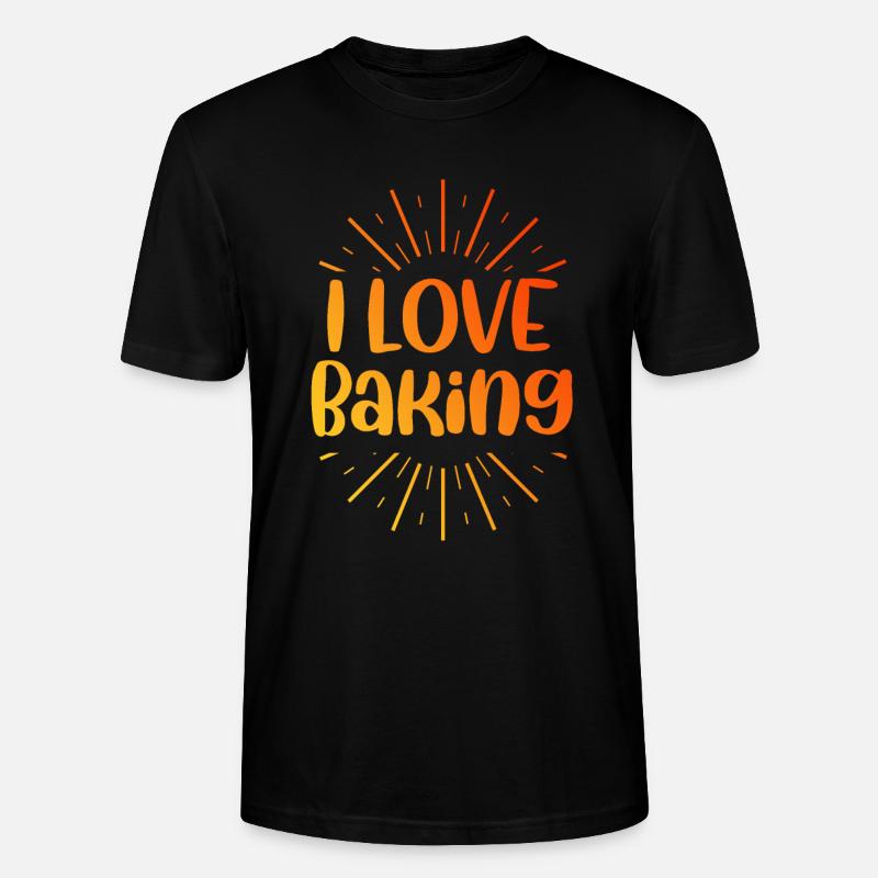 Ich liebe Backen - Stanley/Stella Unisex Bio-T-Shirt CRAFTER - Schwarz
