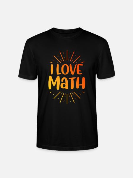 I love math - Stanley/Stella CRAFTER Unisex Organic T-Shirt - black
