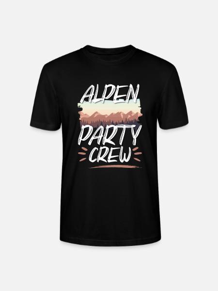 Alpen Party Crew - Stanley/Stella CRAFTER Unisex Organic T-Shirt - black