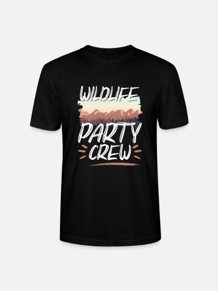 Wildlife Party Crew - Stanley/Stella Unisex Bio-T-Shirt CRAFTER - Schwarz