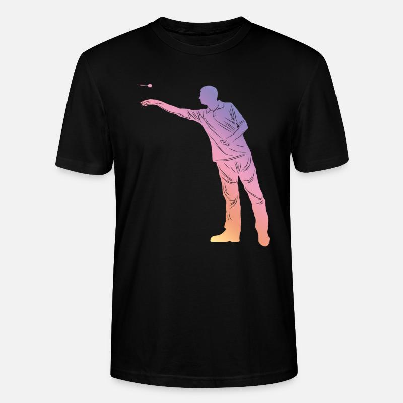 Darts Silhouette - Stanley/Stella Unisex Bio-T-Shirt CRAFTER - Schwarz