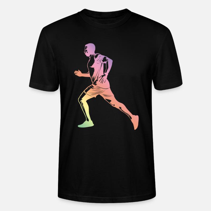 Silhouette de course - T-shirt bio CRAFTER Stanley Stella Unisexe - noir