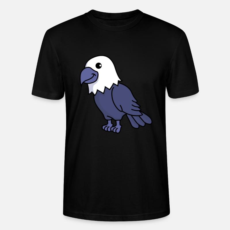 Adler Comic Tier - Stanley/Stella Unisex Bio-T-Shirt CRAFTER - Schwarz