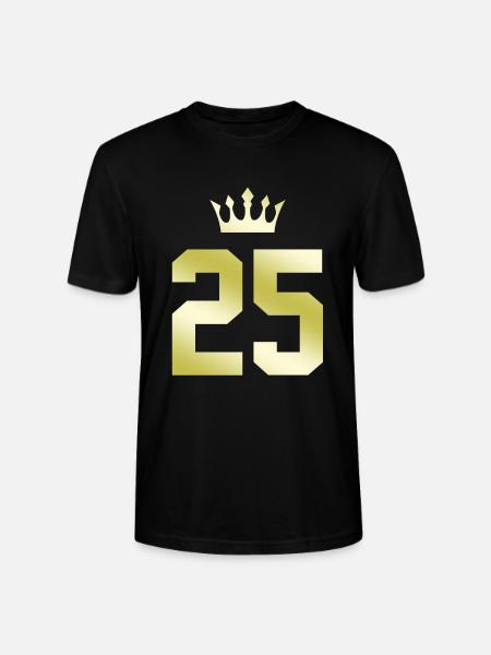 25 Zahl Krone - Stanley/Stella Unisex Bio-T-Shirt CRAFTER - Schwarz