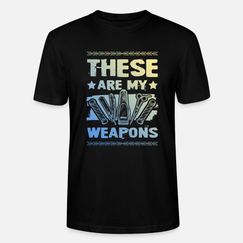 Barber weapons - Stanley/Stella Unisex Bio-T-Shirt CRAFTER - Schwarz