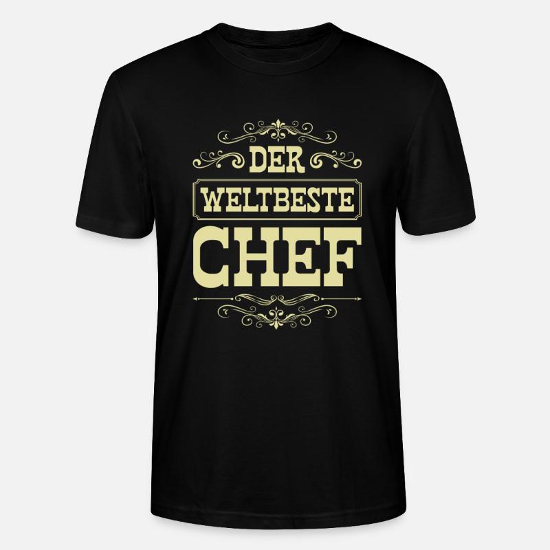 Weltbester Chef - Stanley/Stella Unisex Bio-T-Shirt CRAFTER - Schwarz