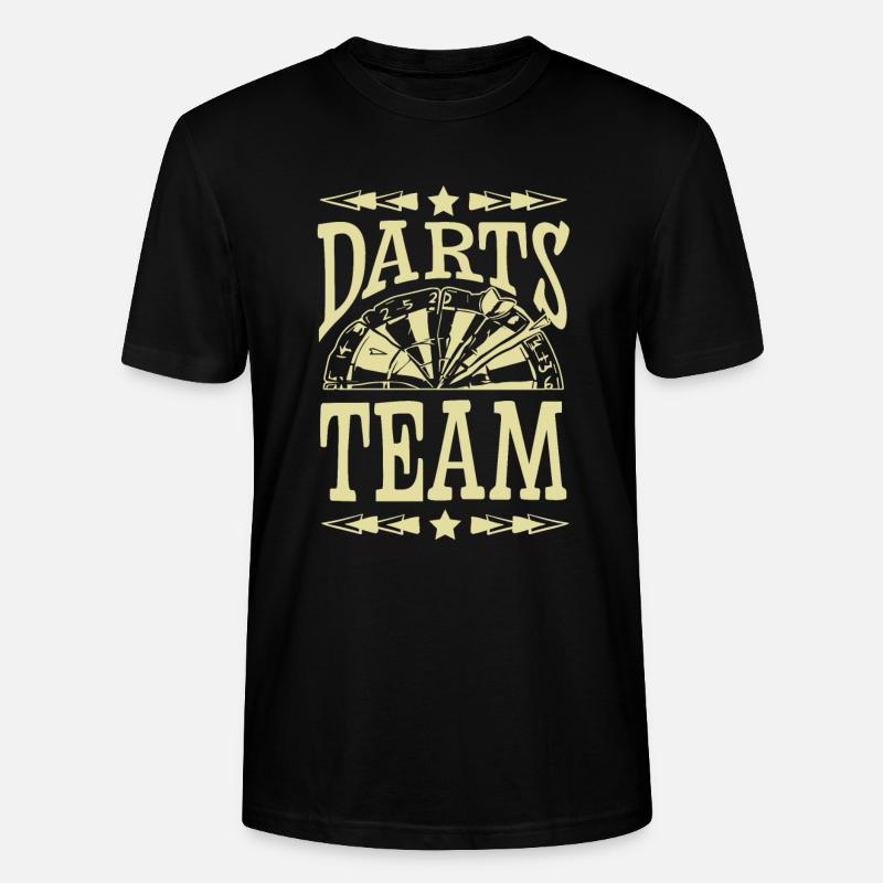 Équipe de fléchettes - T-shirt bio CRAFTER Stanley Stella Unisexe - noir