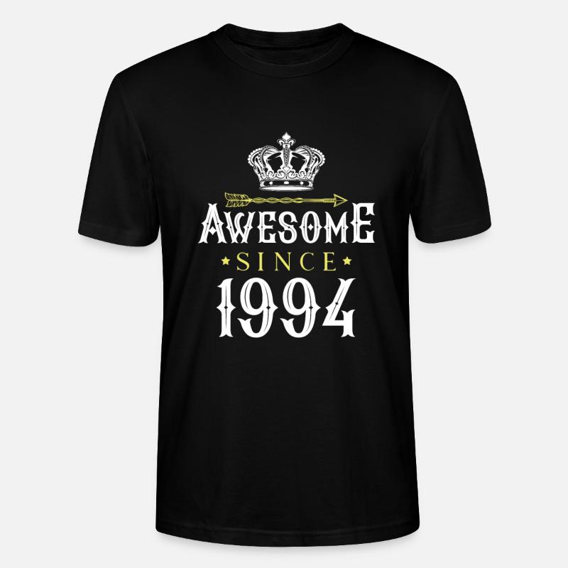 1994 awesome since - Stanley/Stella Unisex Bio-T-Shirt CRAFTER - Schwarz