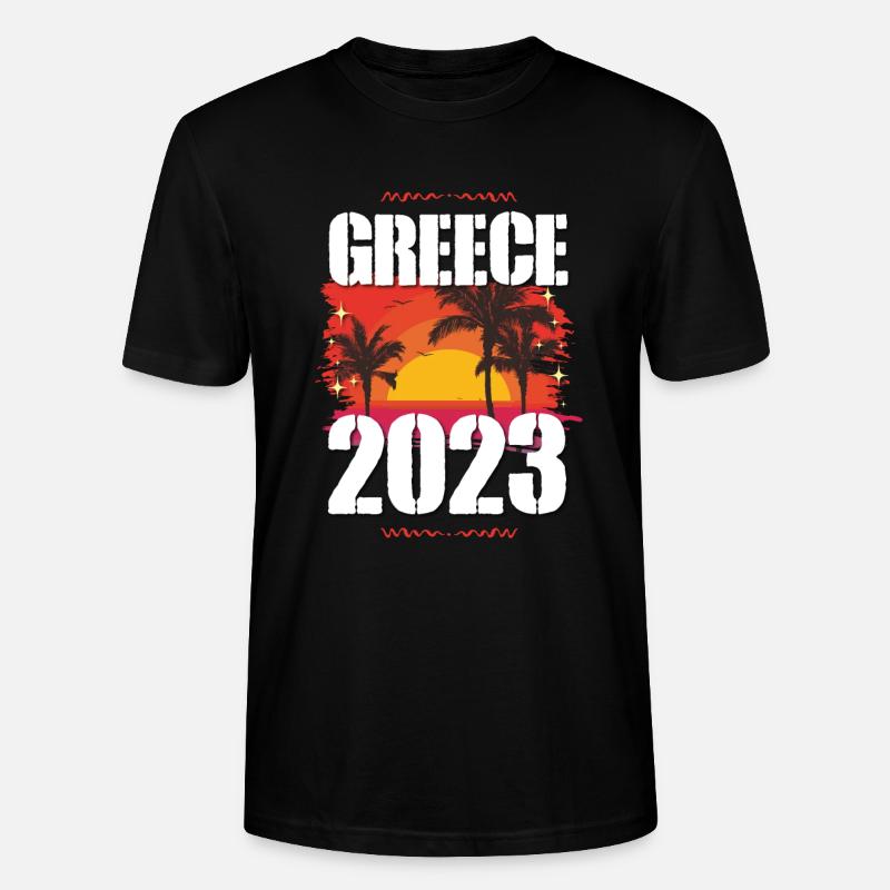 Grèce 2023 - T-shirt bio CRAFTER Stanley Stella Unisexe - noir