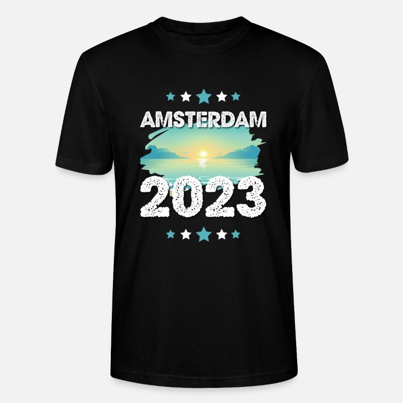 Amsterdam 2023 - Stanley/Stella Unisex Bio-T-Shirt CRAFTER - Schwarz