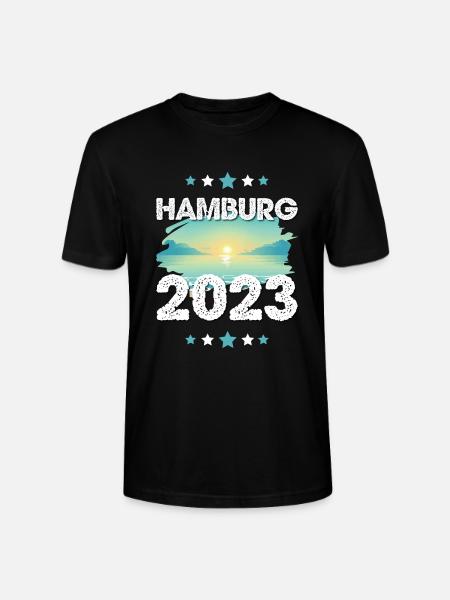 Hamburg 2023 - Stanley/Stella Unisex Bio-T-Shirt CRAFTER - Schwarz