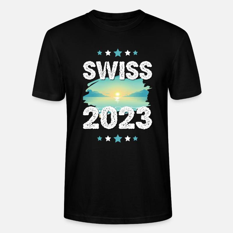 Schweiz 2023 - Stanley/Stella Unisex Bio-T-Shirt CRAFTER - Schwarz