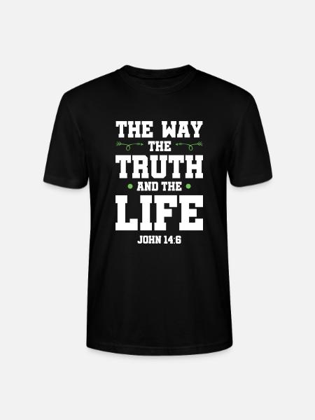 der weg wahrheit leben - Stanley/Stella Unisex Bio-T-Shirt CRAFTER - Schwarz