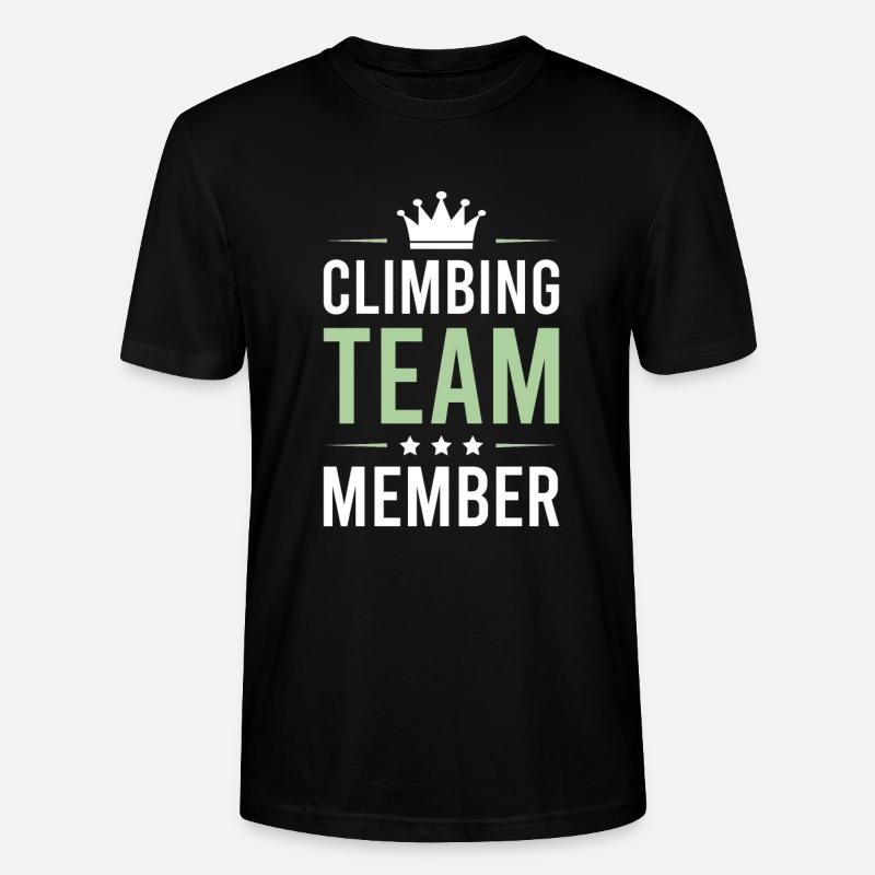 Équipe d’escalade - T-shirt bio CRAFTER Stanley Stella Unisexe - noir