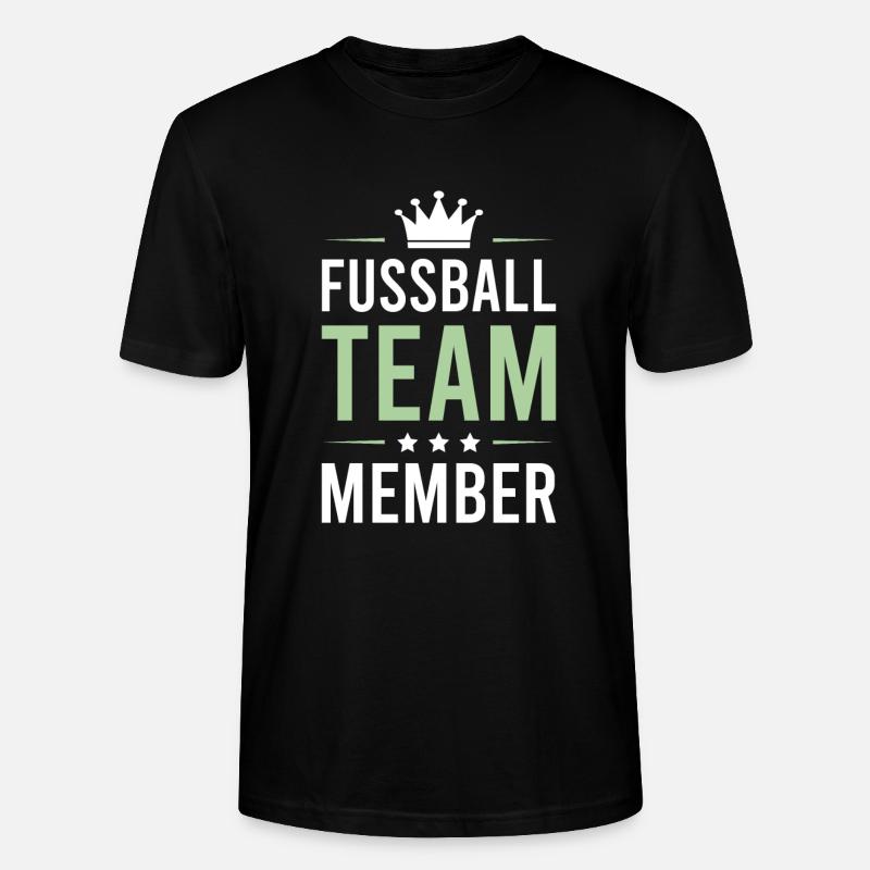 Fussball Team - Stanley/Stella Unisex Bio-T-Shirt CRAFTER - Schwarz