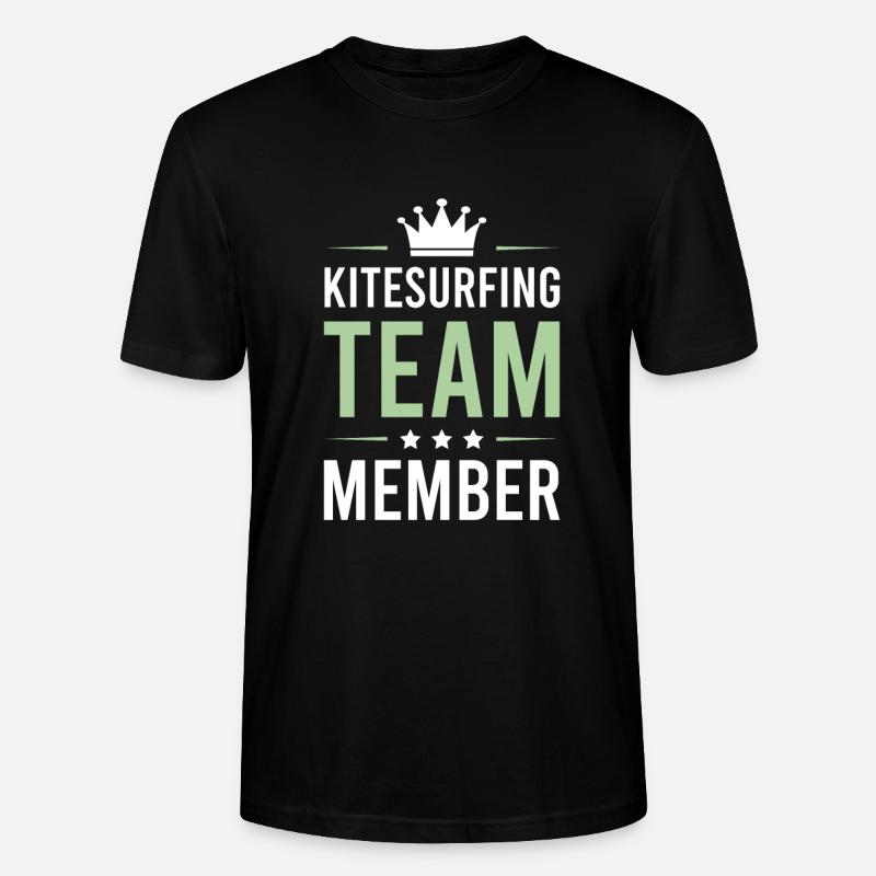 Équipe de kitesurf - T-shirt bio CRAFTER Stanley Stella Unisexe - noir