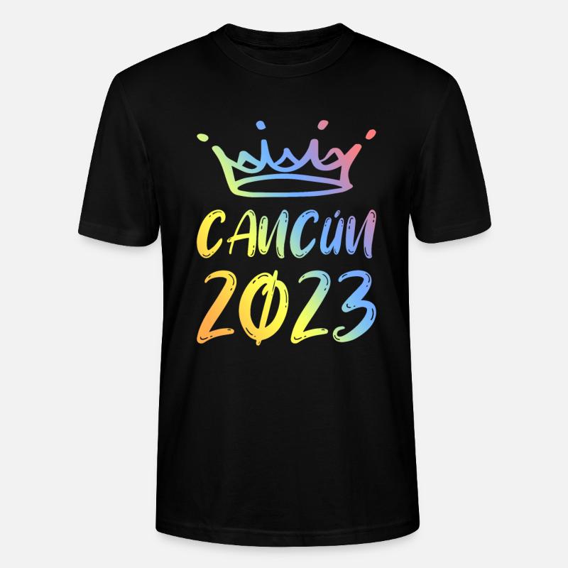 Cancun 2023 - Stanley/Stella Unisex Bio-T-Shirt CRAFTER - Schwarz