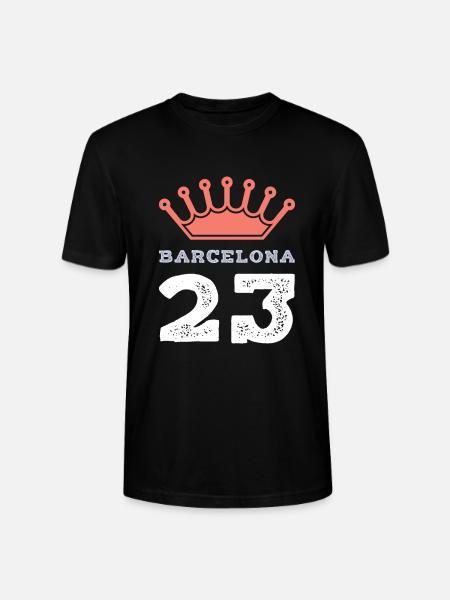 Maillot Barcelone 23 2023 - T-shirt bio CRAFTER Stanley Stella Unisexe - noir
