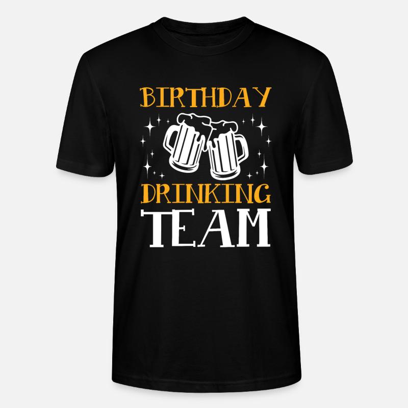 Équipe de consommation d’anniversaire - T-shirt bio CRAFTER Stanley Stella Unisexe - noir