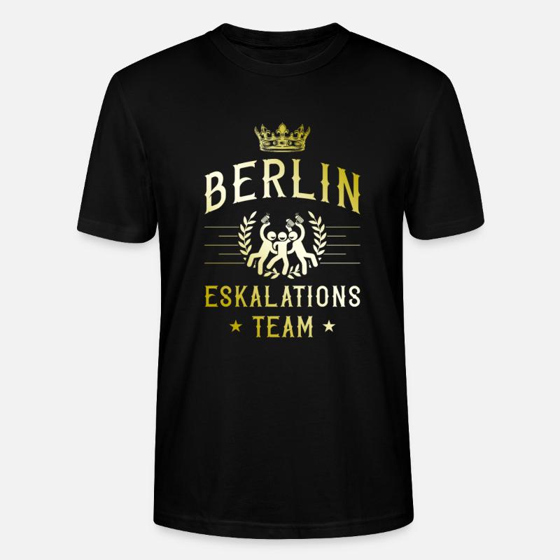 Escalade à Berlin - T-shirt bio CRAFTER Stanley Stella Unisexe - noir