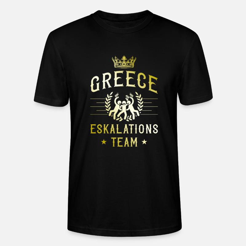 Grèce Escalade - T-shirt bio CRAFTER Stanley Stella Unisexe - noir