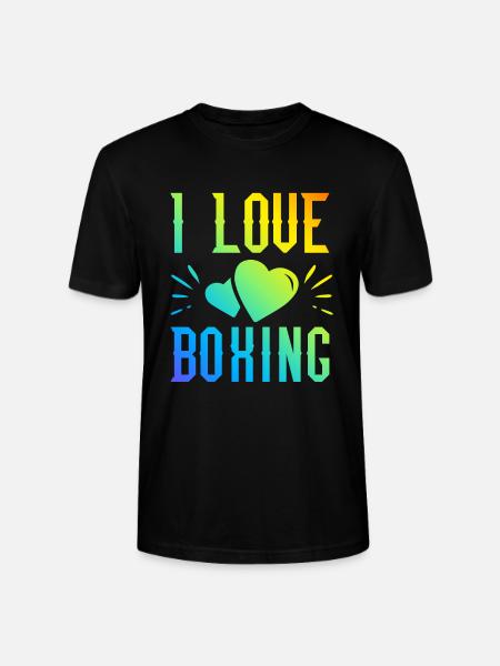 Ich liebe Boxen - Stanley/Stella Unisex Bio-T-Shirt CRAFTER - Schwarz