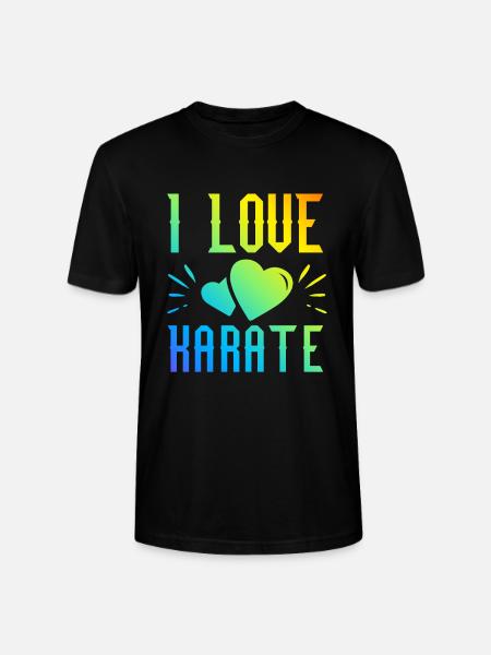 Ich liebe Karate - Stanley/Stella Unisex Bio-T-Shirt CRAFTER - Schwarz