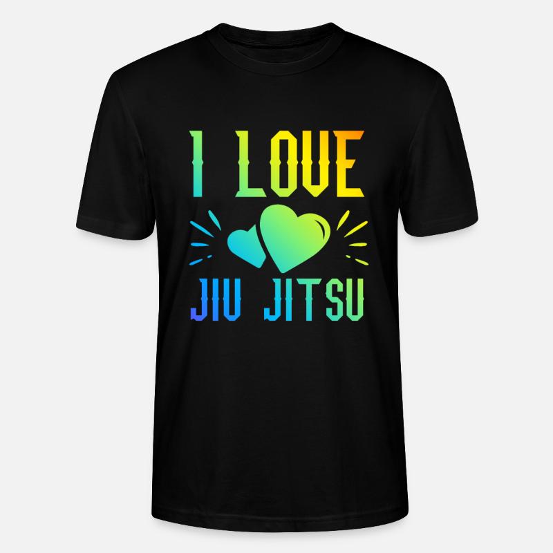 Ich liebe Jiu Jitsu - Stanley/Stella Unisex Bio-T-Shirt CRAFTER - Schwarz