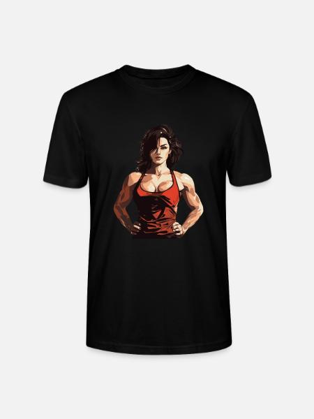 Femme Muscles Workout Gym - T-shirt bio CRAFTER Stanley Stella Unisexe - noir