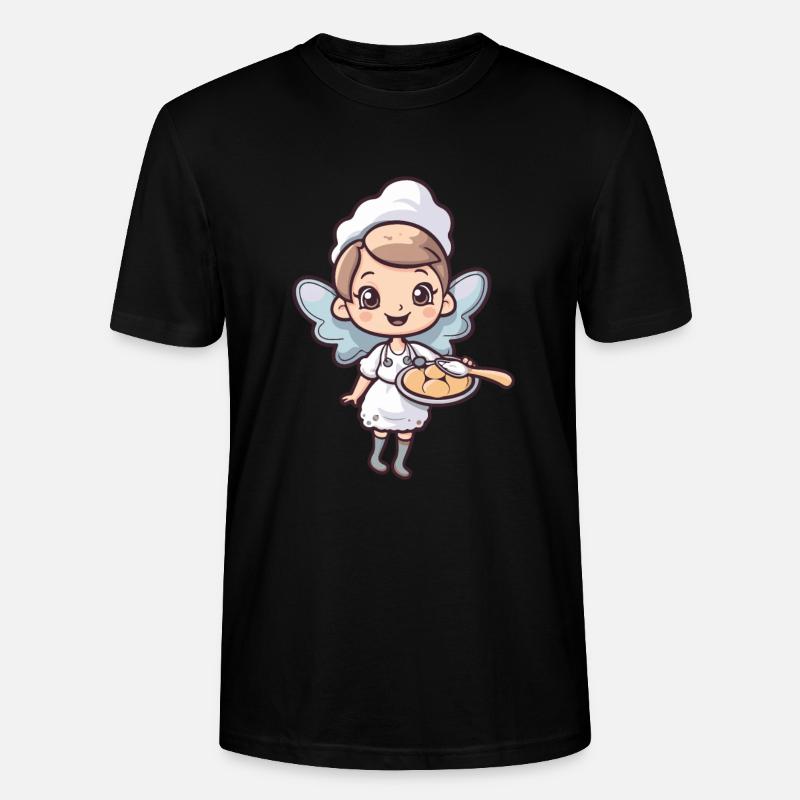 Backfee Fee Backen Kochen - Stanley/Stella Unisex Bio-T-Shirt CRAFTER - Schwarz