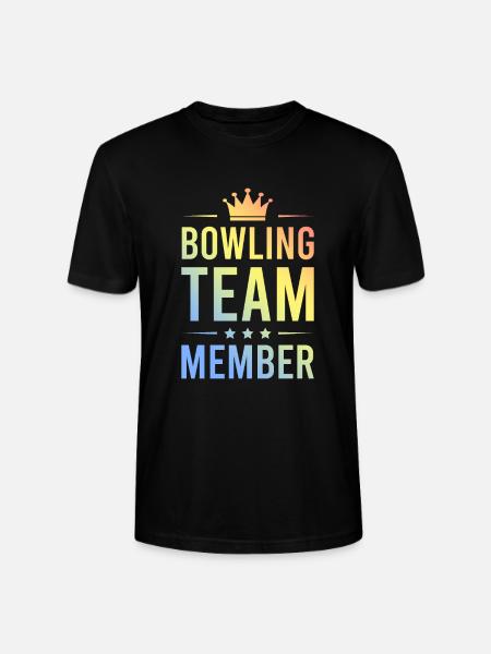 Bowling Team Bunt - Stanley/Stella Unisex Bio-T-Shirt CRAFTER - Schwarz