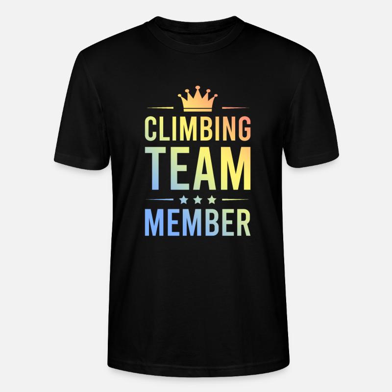 Climbing Team Bunt - Stanley/Stella Unisex Bio-T-Shirt CRAFTER - Schwarz
