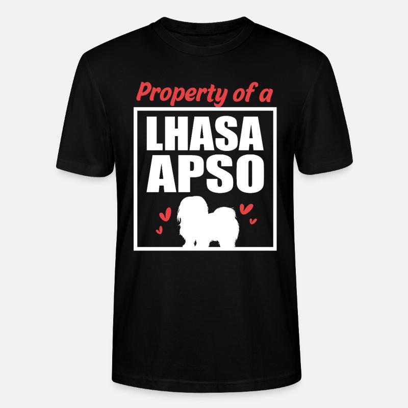 Lhasa Apso Hund - Stanley/Stella Unisex Bio-T-Shirt CRAFTER - Schwarz